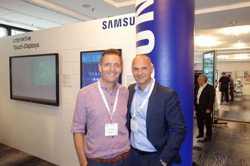 (l.) Ingo Krause, ITZ, und Michael Vorberger, Samsung. (Bild: IT-BUSINESS)