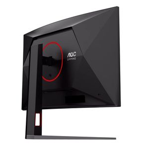 Der Standfuß ermöglicht eine Höhenverstellung um 120 mm.(Bild:  AOC)
