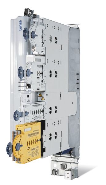 Bild 4: Dank der modularen Bauweise des Servo Drives 9400 kann Tox seine Servopressenantriebe  mithilfe steckbarer Module individuell auf die konkrete Anwendung zuschneiden. (Bild: Lenze)