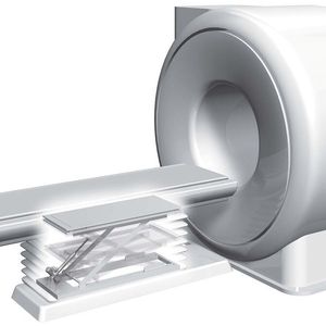 Der Hubzylinder im Kernspintomographen spart Platz und sorgt für geräuscharmen Betrieb.