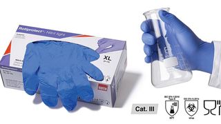 Einmalhandschuhe aus Nitrilkautschuk (Bild: Carl Roth)