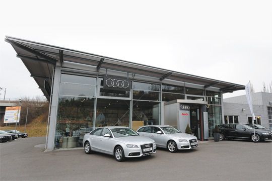 Der Audi-Ausstellungsraum in Kitzingen. (Archiv: Vogel Business Media)