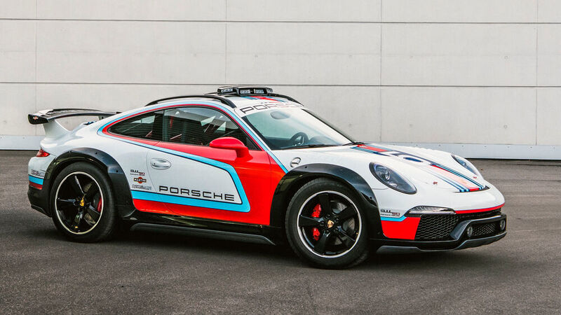 Der 911 Vision Safari aus dem Jahr 2012 lehnt sich an Elfer-Umbauten an, die Porsche in den 70er-Jahren auch im Rallye-Sport einsetzte. (Porsche)