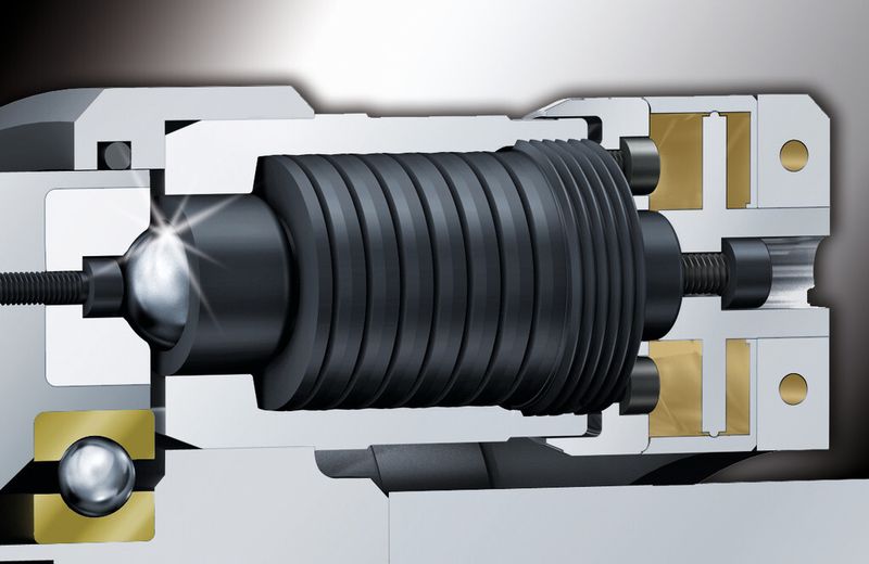 Bei der Schwerlastsicherheitskupplung hat R+W hydraulische und mechanische Komponenten intelligent verknüpft.  (Bild: R+W)