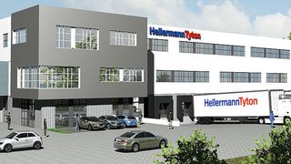 Mit der Werkserweiterung vergrößert sich die Logistikfläche um 6.600 m² und die Bürofläche um 5.400 m². (Foto: HellermannTyton)