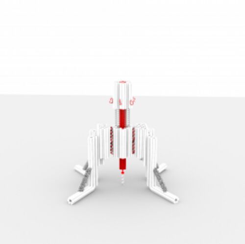 Scientists have designed a 'nano-robot' made up of three DNA origami structures. Scientists have designed a 'nano-robot' made up of three DNA origami structures.
