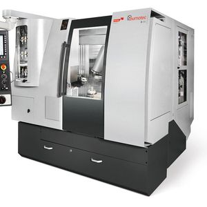 Das CNC-Dreh- Fräszentrum S191 Linear kann Bauteile direkt von der Stange auf Tausendstel Millimeter genau bearbeiten.