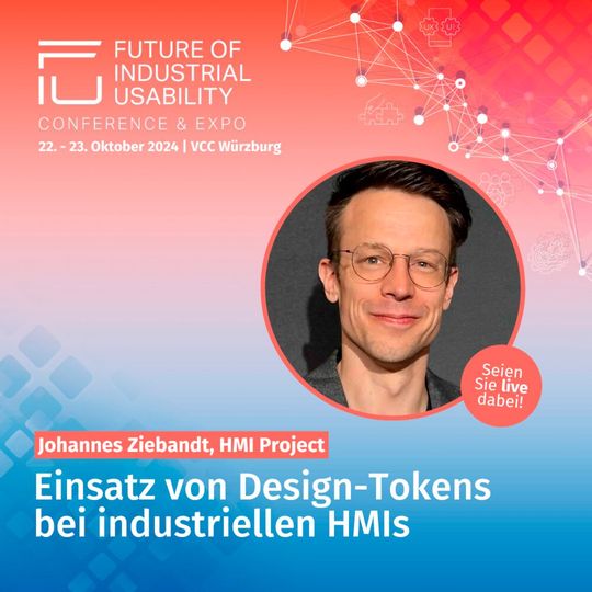 In seinem Vortrag erklärt Johannes Ziebandt von HMI Project, wie ein HMI-Entwicklungsprozess von den vielfältigen Möglichkeiten, die Design-Tokens bieten, profitiert.(Bild:  Vogel Communications Group)