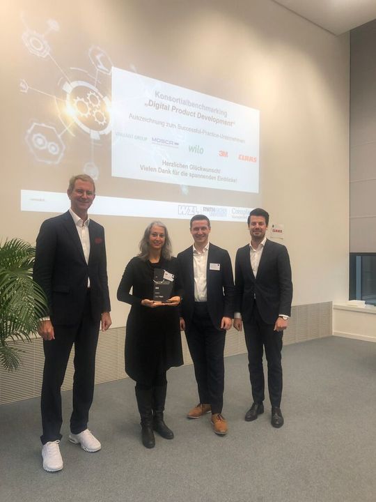 For their outstanding achievements, the companies Claas, Mosca, Vaillant, Wilo and 3M are honoured as “Successful Practices 2022” For their outstanding achievements, the companies Claas, Mosca, Vaillant, Wilo and 3M are honoured as “Successful Practices 2022”