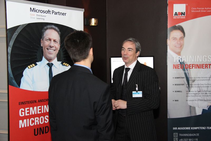 Die ADN war mit Sascha Reiß (rechts) vertreten. (Vogel IT-Medien)