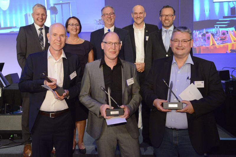 Die Preisträger von links: Ingo Jagels (Platz 3), Steffen Dominsky (Platz 1) und Ottmar Holz (Platz 2). (Mack)