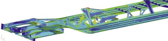 (Optimierung einer geschweißten Struktur aus hochfestem Leichtbaustahl. Bild: TransAnt GmbH)