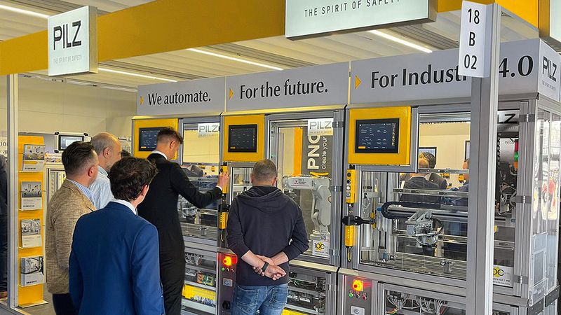 Pilz zeigt auf der Interpack (Halle 18b, Stand C11), in welcher Weise zertifizierte, skalierbare und kompatible Safety-Lösungen eine zuverlässige Basis für diesen Maschinentyp darstellen. (Bild:  Pilz GmbH & Co. KG)