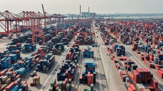 Dieses Bild lässt es ahnen: China ist Exportweltmeister! Unter anderem die Coronakrise hat den Fernosthandel beflügelt, wie eine neue Studie von Germany Trade & Invest belegt. (dpa)