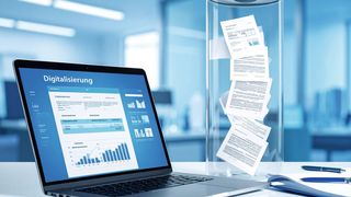 Abb.1: Papierformulare in digitale Daten umwandeln ist ein zentraler Schritt zur Digitalisierung. Dieser Beitrag zeigt einen Weg auf, wie dies bestmöglich gelingt. (Bild: Firefly_LABORPRAXIS / KI-generiert)