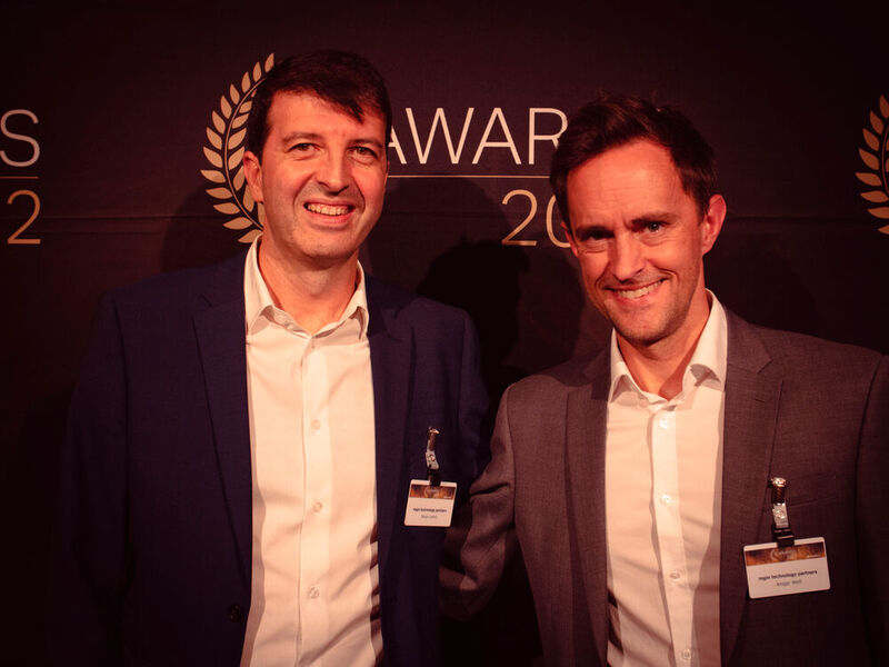 Sergio Lerena (l.) und Ansgar Weiß von mgm technology partners. (Bild: krassevideos.de / VIT)