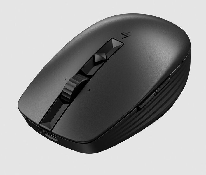 Die neue HP 710 Rechargeable Silent Mouse bietet programmierbare Tasten, eine Akkulaufzeit von bis zu 90 Tagen und ein kompaktes, beidhändiges Design. (Bild: HP)