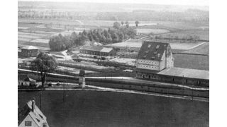 Herzogenaurach in den 1940er Jahren – hier befindet sich später das Schaeffler-Werksgelände (Bild: Schaeffler)