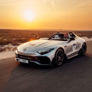 Der Mercedes-AMG Pure Speed ist ein verschärfter SL.(Bild:  Benjamin Bessinger/SP-X)