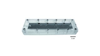 Abb. 1: Mikrofluidische Einheit, die in den beschriebenen Experimenten zum Einsatz kam. (Bild: Presens)