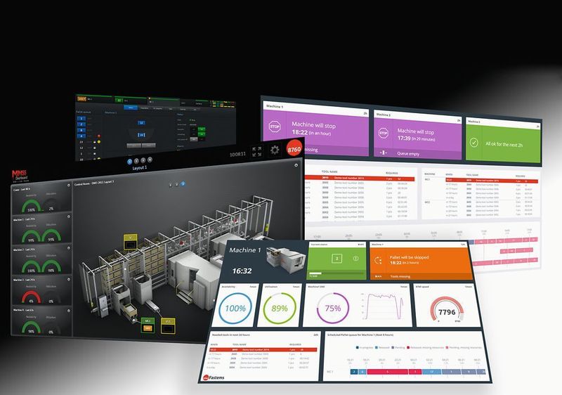 Mit der Softwarelösung MMS5 lassen sich automatisierte Gesamtsysteme effizienter visualisieren, steuern und kontrollieren. (Fastems)
