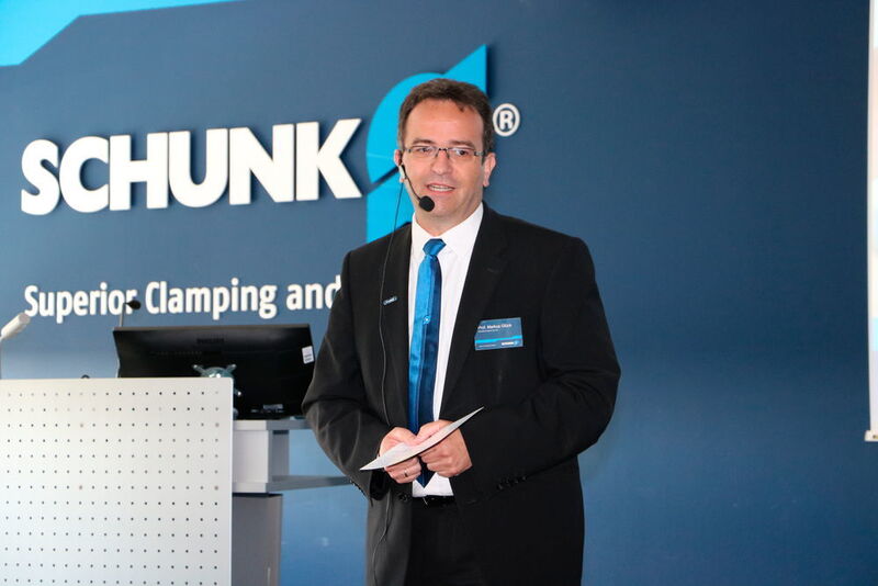 Eröffnete und führte durch die Veranstaltung: Prof. Dr. Markus Glück, Chief Innovation Officer bei Schunk. (Sonnenberg)
