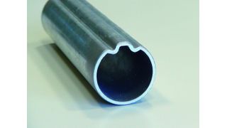 Stellsysteme für Fahrräder:  Die Geometrie des gezogenen Formstahlrohrs dient als Schraubkanal für die Befestigung von Lenker-Haltebügeln. Der Schraubkanal gibt die erforderliche Stellhöhe der Bügel vor, ein zeitintensives Ausrichten der Haltebügel ist nicht erforderlich.   Bilder: Velopa (Archiv: Vogel Business Media)