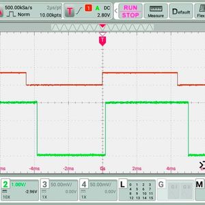 Bild 4: Signalverläufe bei Ansteuerung mit modulierter LED.(Bild:  Elektronikmanufaktur Mahlsdorf)