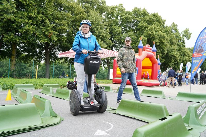 Der Segway-Parcours war den ganzen Tag gut besucht. (Eno telecom)