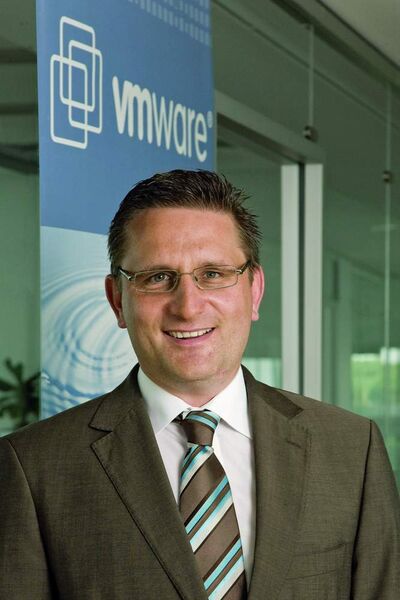 Thomas Kühlewein, Zentraleuropachef 
von VMware, ist bester Laune. (Archiv: Vogel Business Media)