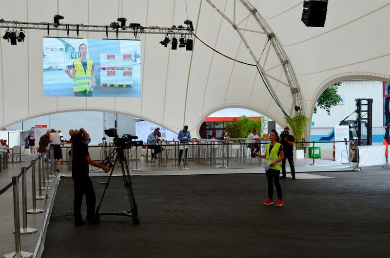 Impressionen von der World of Material Handling am 11. Juni 2018 in Mannheim. Gastgeber waren Linde und Dematic. (Sergio Caré-Lucas)