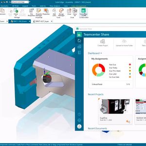 Die umfassenden Kollaborationsfunktionen von Teamcenter Share sind jetzt auch in Solid Edge verfügbar und ermöglichen einen optimierten Workflow für die Zusammenarbeit.(Bild:  Siemens Digital Industries Software)