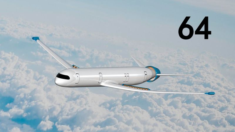 Prozent weniger Energie soll das Flugzeugkonzept der TU München benötigen. Die Münchner Forscher kreierten ein Flugzeug mit einem konsequent integrierten turboelektrischen Antrieb. Auffällig dabei sind die Antriebspakete an der hinteren Tragflächenkante sowie ein leicht angestelltes Höhenleitwerk, welches eine gute Integration eines Heck umschließenden Triebwerks ermöglicht. ( Das Flugzeugkonzept 