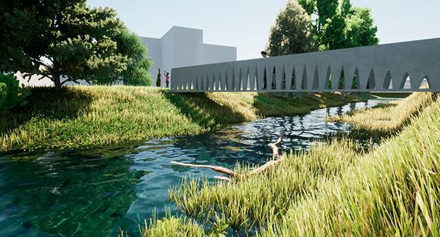 Der Beton von CPC-(Carbon Prestressed Concrete)-Platten wird mit vorgespannten Carbonfasern bewehrt. Die leistungsfähigen dünnen Betonplatten ermöglichen dadurch je nach Konstruktion Materialeinsparungen von bis zu 80 Prozent und reduzieren den CO2-Fußabdruck des Bauteils um bis zu 75 Prozent. Die Betonelemente lassen sich industriell und großformatig fertigen und anschließend auf Maß zuschneiden. Es sind auch frei geformte Zuschnitte, Oberflächenbearbeitungen wie Fräsen und Bürsten, Bohrungen, Schlitzfräsungen oder Taschen möglich. Entwickelt wurden die CPC-Platten von der Schweizer CPC AG. Holcim Deutschland kooperiert mit dieser bei der Markteinführung und optimiert die CPC-Platten weiter im Design.  (Bild: Holcim)