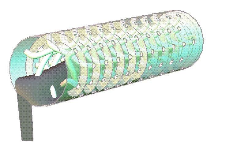 Some designs not only utilize the increased surface area of a tube internal, conducting heat just through the tube wall, but also allow the cooling water to flow inside the internals yet again increasing the total cooling efficiency. (Picture: Harper)