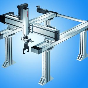 Bild 2: Mit diesem Baukasten für Handlingsysteme, soll der gesamte Engineering-Aufwand erheblich reduziert werden.  Bild: Bosch Rexroth