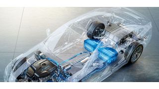 Um Hybridmotorsysteme ausgiebig testen zu können, werden in den Entwicklungslaboren rückspeisefähige AC/DC-Wandler benötigt, die quasi als Mittler zwischen Akku und Stromerzeuger bzw. Antrieb fungieren. (Hersteller)