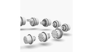 Die Serienbaureihe der Fahrantriebe umfasst insgesamt elf Baugrößen vom FAT 325 bis zum FAT 1600. (Bild: Liebherr)