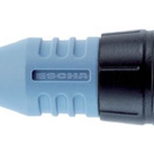 Axiale Kupplung des S12x1:  Beim Steckvorgang der Kupplung gleitet ein M12-Innengewinde über das Gegesteckeraußengewinde.