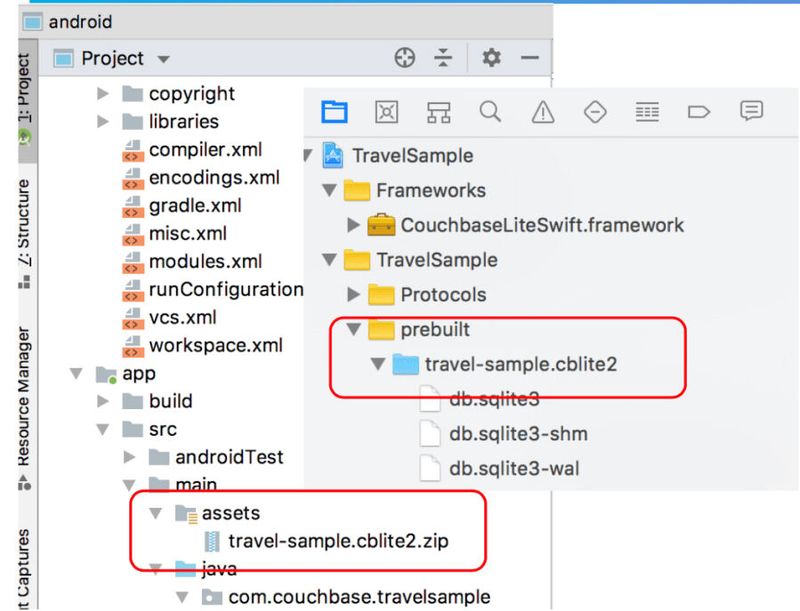 Durch den Support von „Couchbase Lite“ für vorkonfigurierte Datenbanken können Apps mit realen Daten starten, die deshalb während des Startups nicht mehr vom „Sync Gateway“ heruntergeladen werden müssen. 
