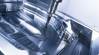Durch die Nutzung der technologischen und geometrischen Vorteile des Hochgeschwindigkeitsfräsens lassen sich, abhängig von der Bauteilgestalt, die Bearbeitungszeiten auf einen Bruchteil verkürzen. Bild: Gildemeister (Archiv: Vogel Business Media)