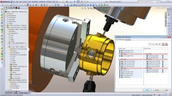 Optimale Unterstützung bei Dreh-Fräsberarbeitungen. (Bild: Geovision)