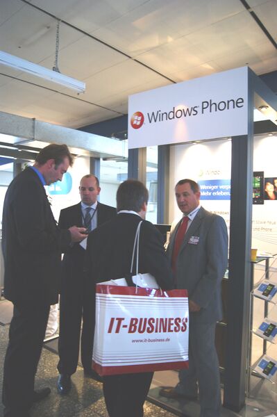 Renner auf dem Microsoft-Areal war Windows Phone 7. (Archiv: Vogel Business Media)