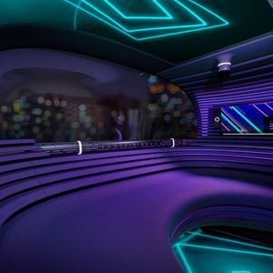 Im Inneren können die Passagiere Videospiele spielen, Musik hören, Lieder singen oder Filme ansehen.(Bild:  Autoren-Union Mobilität/Citroën)