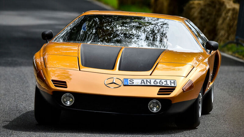 Mercedes-Benz präsentierte 1970 den Sportwagen C111.  (Bild: Mercedes-Benz)
