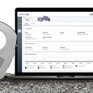 Die Elevate-Geräte verbinden sich per Knopfdruck über Wi-Fi oder Mobilfunk mit der Cloud, Kabel sind damit nicht erforderlich.(Bild:  Flexco Europe GmbH)