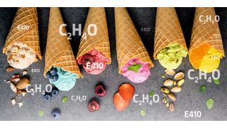 Abb. 1: Johannisbrotkernmehl (E410) und Guarkernmehl (E412) wird häufig mit Ethlyenoxid begast. Problem: Das Gas ist krebserregend und kann sich als Rückstand in Produkten wie Eiscreme finden. (Bild: ©kerdkanno - stock.adobe.com; LABORPRAXIS)
