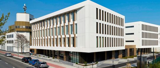 Unternehmenszentrale der Beumer Group in Beckum.(Bild:  Beumer Group)