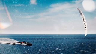 Ein Segelboot, das nur durch den Wind angetrieben mit 80 Knoten übers Wasser gleitet. Das versprechen die Konstrukteure des Speedboat SP80, das in diesem Sommer seine erste Testfahrt an der französischen Mittelmeerküste machen wird.  (Bild: SP80)