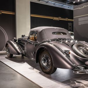 Das Karosseriedesign des 855 stammt von Günther Mickwausch, einem Grafiker der Auto Union AG und Absolventen der Dresdener Kunstakademie.(Bild:  Stefan Warter/Audi AG)